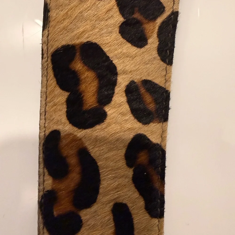 Nava/New York Leopard‎ Belt/Brass Buckle